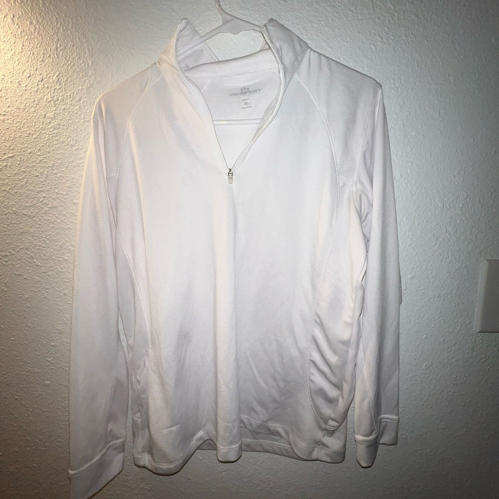 Brand new Vansport white zip up - super light weight and sporty